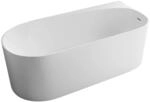 Bernstein Freistehende Badewanne ONDA CORNER Acryl 170x78x58 cm Einbau Rechts