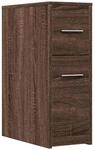 vidaXL Badschrank Schmal mit Rollen Eichen-Optik Holzwerkstoff 855283