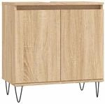 vidaXL Badschrank Sonoma-Eiche 58x33x60 cm Holzwerkstoff 831583