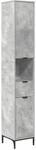 vidaXL Badezimmerschrank mit Schubladen Beton Grau 31,5 x 33 x 190 cm 883407