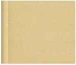vidaXL Balkon-Sichtschutz Sandfarben 90x500 cm 100% Polyester-Oxford 4000030