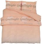 vidaXL Bettw&auml;sche-Set Rosa 260x220 cm Baumwolle 136521