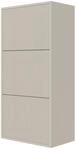 Selsey Schuhschrank Veldio H&auml;ngend mit Rillenfront Greige 50 cm
