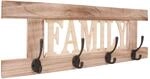 MCW Wandgarderobe C60 Family Shabby-Look Naturbraun