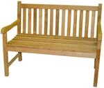 Lex Premium Teak Gartenbank Picadelly Sitzbank Holzbank Teakbank Parkbank 120cm
