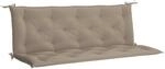 vidaXL Gartenbank-Auflage Taupe 150x50+50 x7 cm Oxford-Gewebe 315024