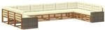 vidaXL Sofagarnituren mit Kissen 10 Stk Massivholz Akazie 3383908