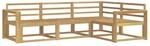 vidaXL Outdoor-Sofagarnitur 4 Stk Wei&szlig; 251,5 x 172,5 x 73 cm 3386378