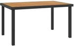 vidaXL Gartentisch Braun 140x90x74 cm Aluminium und WPC 312210