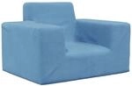 vidaXL Kindersofa Blau Weich Pl&uuml;sch 4104776