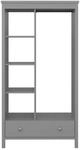 ebuy24 Troms&oslash; Kleiderschrank ohne T&uuml;ren 3 Ablagen 1 Schublade 1 Kleiderstange...