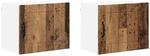 vidaXL K&uuml;chenschrank 2 Stk Altholz 50 x 31 x 40 cm Holzwerkstoff 884911