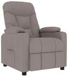 vidaXL Massagesessel Taupe Stoff 339100