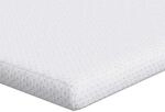 vidaXL Matratzenauflage Wei&szlig; 120 x 200 cm Jacquard Stoff 4106203