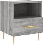 vidaXL Nachttisch Grau Sonoma 40x35x47,5 cm Holzwerkstoff 827416