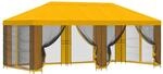 vidaXL Pavillon mit Seitenw&auml;nden 6 x 3 m Gelb Polyester und Stahl 190 3376026