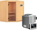 Karibu Sauna Tjorven, Bio-Ofen, externe Steuerung Easy, Glast&uuml;r