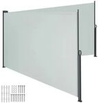Tectake Doppel Seitenmarkise 200 x 600 cm Wetterfest Blickdicht 200 x 600 cm 600 x