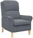 vidaXL Sessel Dunkelgrau 76 x 94 x 102 cm Samt 42009858