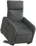vidaXL Relaxsessel mit Aufstehhilfe Elektrisch Dunkelgrau Stoff Modell 12
