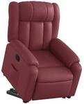 vidaXL Relaxsessel mit Aufstehhilfe Weinrot Kunstleder 3205268