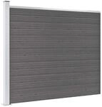 vidaXL Zaunelement WPC 175x146 cm Grau 148983