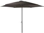 DELUKE Sonnenschirm THOMAS &Oslash; 300cm 6 Streben Anthrazit Polyester Gartenschirm