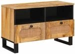 vidaXL TV-Schr&auml;nk mit Regal Braun 70 x 33 x 46 cm Massivholz Mango 4018045