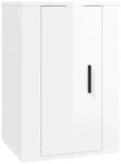 vidaXL TV-Wandschrank Hochglanz-Wei&szlig; 40x34,5x60 cm 816660