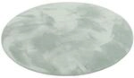 Pergamon Luxus Super Soft Fellteppich Pearl Rund Gr&uuml;n 160x160cm