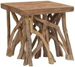 vidaXL Couchtisch aus Rundholz 40x40x40 cm Massivholz 283936