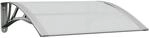 vidaXL T&uuml;rvordach Grau und Transparent 80x75 cm Polycarbonat 153586