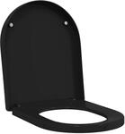vidaXL Toilettensitz Schwarz 48 x 36,5 x 4,5 cm Polypropylen 42015816