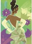 Komar Wandbild Disney Princess Tiana in Green 50 cm x 70 cm