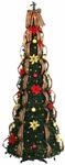 vidaXL K&uuml;nstlicher Weihnachtsbaum mit 200 LEDs Gr&uuml;n 210 cm PVC 42018633
