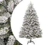 vidaXL K&uuml;nstlicher Weihnachtsbaum Klappbar Beschneit 240 cm 357795