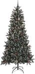 vidaXL K&uuml;nstlicher Weihnachtsbaum Gr&uuml;n 129,5 x 129,5 x 240 cm 3395905