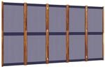 vidaXL 5 Tlg Paravent Dunkelblau 350x180 cm 4003361