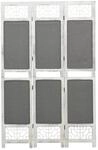 vidaXL 3 Tlg Raumteiler Grau 105x165 cm Stoff 338554