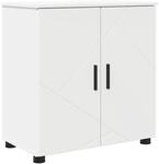 vidaXL Badezimmerschrank Wei&szlig; 61 x 35 x 64 cm Holzwerkstoff & Metall 883284