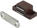 Hettich Magnetschn&auml;pper 4 kg Platte Starr Verzinkt Braun 4 St&uuml;ck