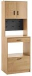 SoBuy Mikrowellenschrank mit Pegboard Hochschrank Sideboard 60x170x40cm FSB98-N