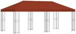 vidaXL Pavillon mit Seitenw&auml;nden 6 x 3 m Terrakotta 3375985