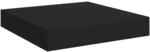 vidaXL Schweberegal Schwarz 23x23,5x3,8 cm MDF 323823
