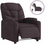 vidaXL Relaxsessel Elektrisch Dunkelbraun Stoff 3204577