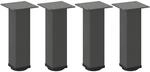 vidaXL Couchtischbeine 4 Stk Anthrazit 42-44 cm Stahl 4012466