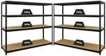 PROREGAL Mega Deal 2x Schwerlastregal Giant Elephant HxBxT 160 x 180 x 60 cm Fachlast