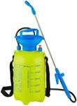 Relaxdays Druckspr&uuml;her mit Lanze Kunststoff Gelb Blau Verstellbar 5 Liter