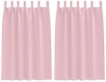 vidaXL Verdunkelungs-Vorh&auml;nge mit Ringen Babyrosa Polyester 4107629