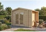 Weka Holz-Gartenhaus Killarney Satteldach Natur Unbehandelt 311 cm x 263 cm